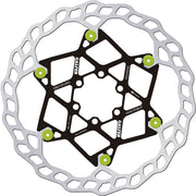 Galfer Floating Disc Wave® Brake Rotor Green Silver Stainless Steel #DB013FLWG