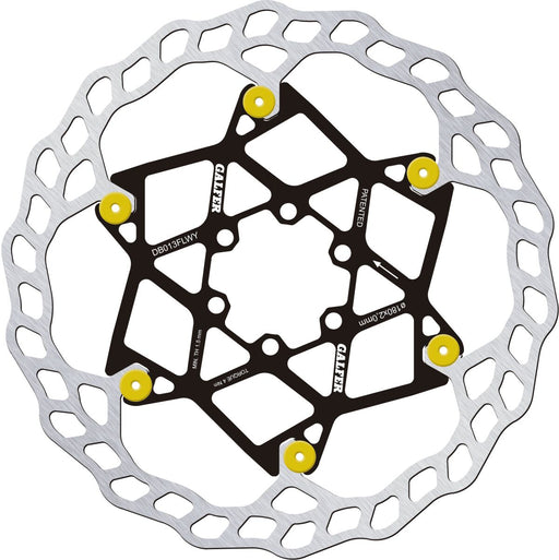 Galfer Floating Disc Wave® Brake Rotor Gold Silver Stainless Steel