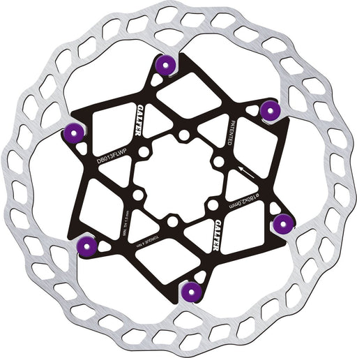 Galfer Floating Disc Wave® Brake Rotor Purple Silver Stainless Steel