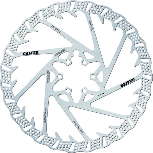 Galfer Shark 6-Bolt Bicycle Brake Rotor Stainless Steel