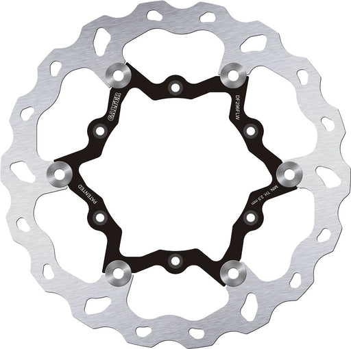 Galfer Brake Rotor for 2020-2026 YAMAHA Wave® Silver Full-Floating Two Piece (Floating) High-Carbon Stainless Steel