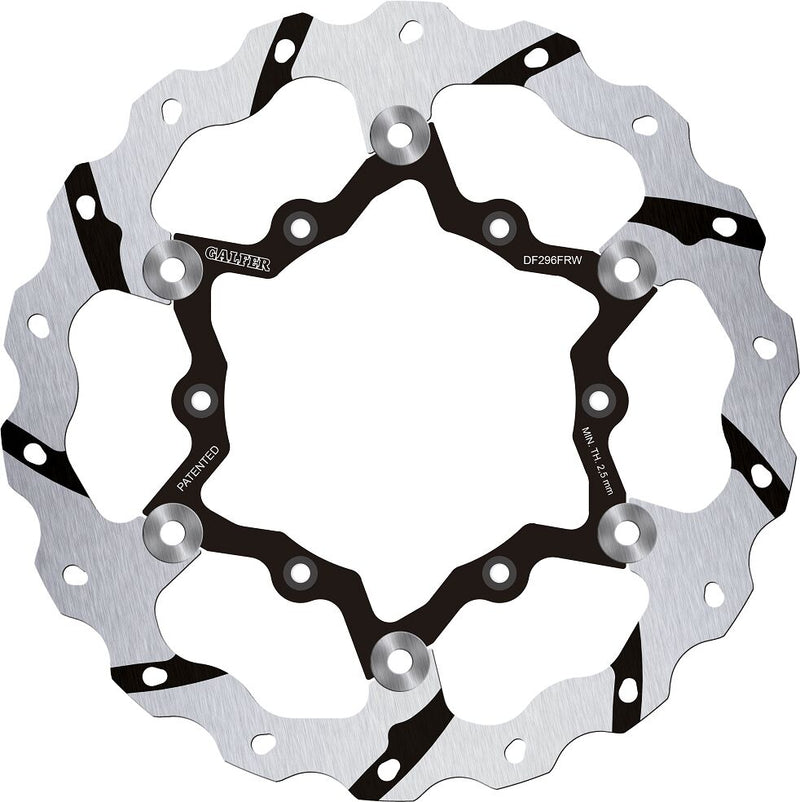 Galfer BRAKE ROTOR FLOATING WAVE GROOVED for 2020-2026 YAMAHA Wave® Silver Full-Floating Two Piece (Floating) High-Carbon Stainless Steel