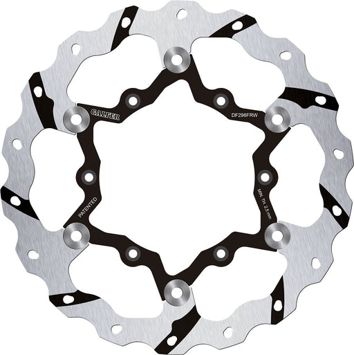 Galfer BRAKE ROTOR FLOATING WAVE GROOVED for 2020-2026 YAMAHA Wave® Silver Full-Floating Two Piece (Floating) High-Carbon Stainless Steel