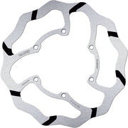Galfer BRAKE ROTOR FIXED WAVE GROOVED OVERSIZE for 2020-2026 YAMAHA Wave® Silver Solid-Mount One Piece (Fixed) High-Carbon Stainless Steel