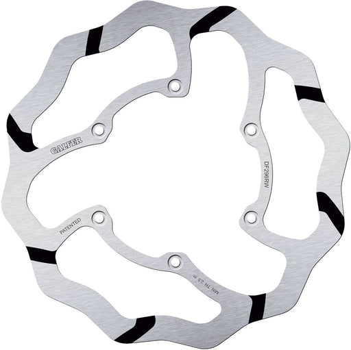Galfer BRAKE ROTOR FIXED WAVE GROOVED OVERSIZE for 2020-2026 YAMAHA Wave® Silver Solid-Mount One Piece (Fixed) High-Carbon Stainless Steel