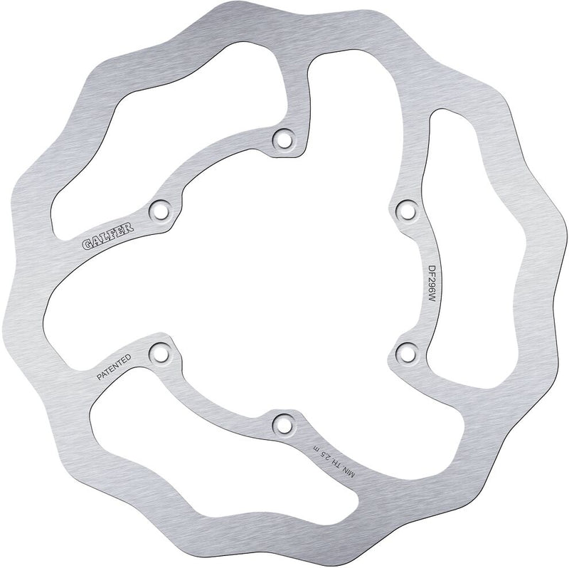 Galfer Wave® Brake Rotor for 2020-2026 YAMAHA Silver Solid-Mount Front One Piece (Fixed) High-Carbon Stainless Steel