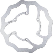 Galfer Wave® Brake Rotor for 2020-2026 YAMAHA Silver Solid-Mount Front One Piece (Fixed) High-Carbon Stainless Steel #DF296W