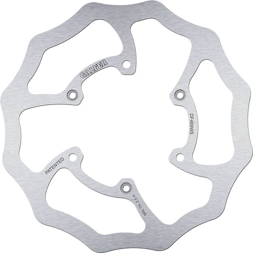 Galfer BRAKE ROTOR FIXED WAVE Wave® Silver Solid-Mount Front One Piece (Fixed) High-Carbon Stainless Steel