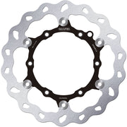 Galfer Brake Rotor Wave® Silver Full-Floating Two Piece (Floating) High-Carbon Stainless Steel