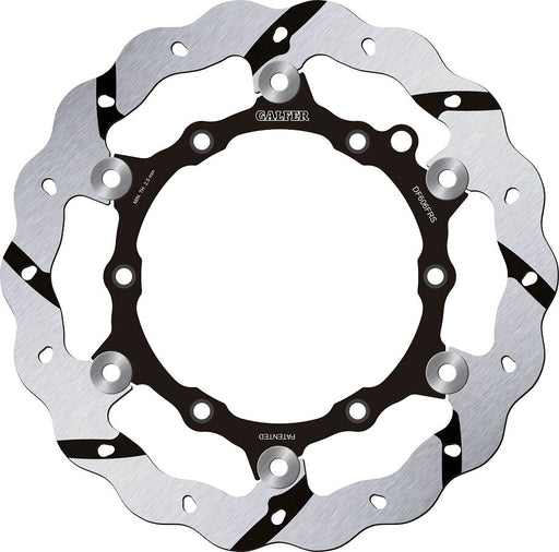 Galfer BRAKE ROTOR FLOATING WAVE GROOVED Wave® Silver Full-Floating Two Piece (Floating) High-Carbon Stainless Steel