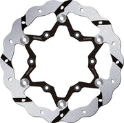 Galfer BRAKE ROTOR FLOATING WAVE GROOVED for 2018-2020 GAS GAS Wave® Silver Full-Floating Two Piece (Floating) High-Carbon Stainless Steel