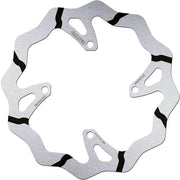 Galfer BRAKE ROTOR FIXED WAVE GROOVED OVERSIZE for 2006-2024 KAWASAKI Wave® Black Silver Solid-Mount Front One Piece (Fixed) Stainless Steel #DF200RW