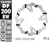 Galfer BRAKE ROTOR FIXED WAVE GROOVED OVERSIZE for 2006-2024 KAWASAKI Wave® Black Silver Solid-Mount Front One Piece (Fixed) Stainless Steel Each