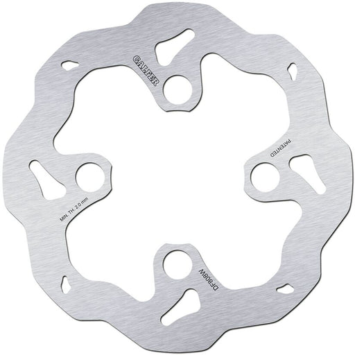 Galfer Wave® Brake Rotor Silver Solid-Mount Front One Piece (Fixed) Stainless Steel