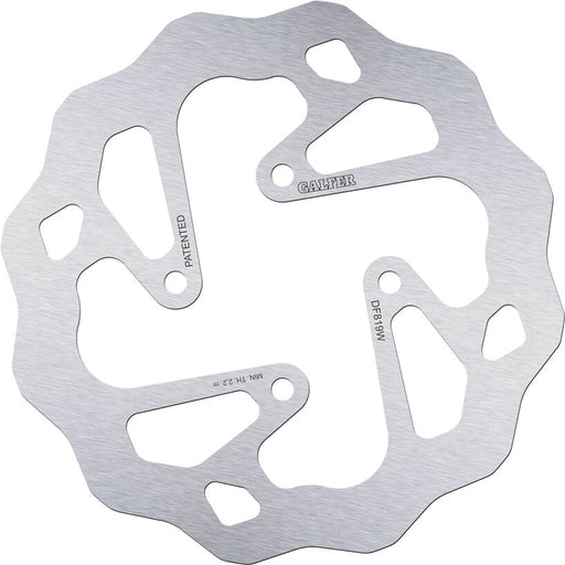Galfer Wave® Brake Rotor for 2009-2023 BETA EVO Silver Solid-Mount Rear One Piece (Fixed) Stainless Steel