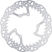 Galfer BRAKE ROTOR SHARK FIXED Shark Fin Silver Solid-Mount Front One Piece (Fixed) Stainless Steel