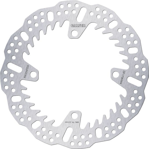 Galfer BRAKE ROTOR SHARK FIXED for 2003-2024 KAWASAKI Shark Fin Silver Solid-Mount Rear One Piece (Fixed) Stainless Steel