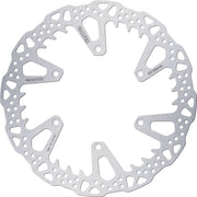 Galfer BRAKE ROTOR SHARK FIXED Shark Fin Silver Solid-Mount Front One Piece (Fixed) Stainless Steel