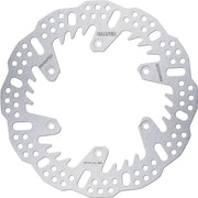 Galfer BRAKE ROTOR SHARK FIXED Shark Fin Silver Solid-Mount Rear One Piece (Fixed) Stainless Steel