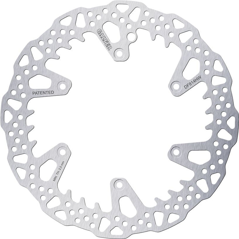 Galfer BRAKE ROTOR SHARK FIXED for 2013-2026 BETA Shark Fin Silver Solid-Mount Front One Piece (Fixed) Stainless Steel