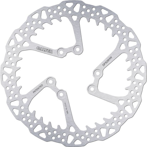 Galfer BRAKE ROTOR SHARK FIXED for 2000-2026 TM RACING Shark Fin Silver Solid-Mount Front One Piece (Fixed) Stainless Steel