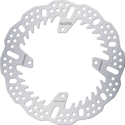 Galfer BRAKE ROTOR SHARK FIXED for 2013-2026 TM RACING Shark Fin Silver Solid-Mount Rear One Piece (Fixed) Stainless Steel