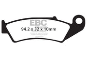 EBC Organic Base "FA" Brake Pads for 1988-1997 HONDA FA Series Rear Left Aramid Fibre Set of 2