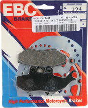 EBC Organic Base "FA" Brake Pads FA Series Front Front Left Aramid Fibre Set of 2