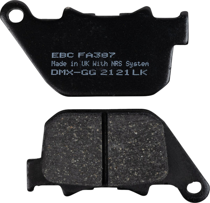 EBC Organic Harley/Buell Brake Pads for 2004-2013 Harley-Davidson FA Series Rear Organic Base Aramid Fibre Set of 2 #FA387