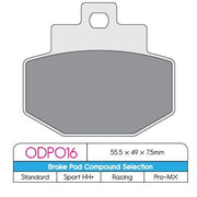 DP Brakes ODP Organic Brake Pads Street Rear Organic Base Pair