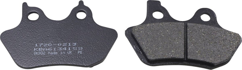 Drag Specialties Organic Harley/Buell Brake Pads Fits Harley-Davidson Dyna, Softail, Sportster, Touring, V-Rod Models 2000-2017
