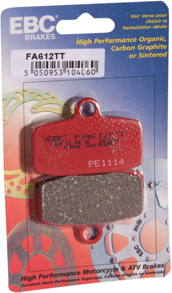 EBC Sport Carbon "X" Brake Pads FA-TT Series Front Semi-Sintered Metal Carbon Graphite Set of 2