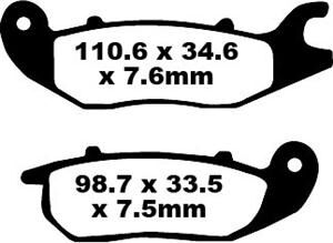 EBC SFA Series Organic Scooter Brake Pads for 2007-2011 HONDA ANF 125 Street Front Organic Base Pair