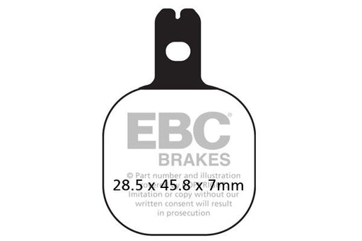 EBC FA Series Organic Brake Pads Street Front Rear Organic Base Pair