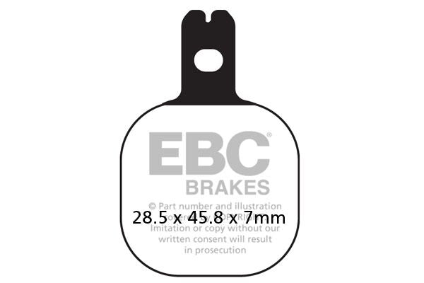 EBC FA Series Organic Brake Pads Street Front Rear Organic Base Pair #FA184
