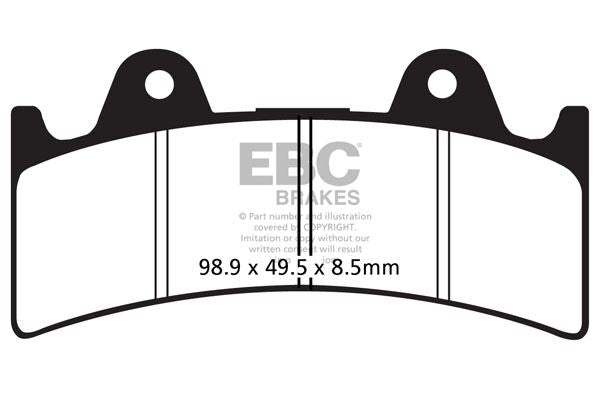 EBC FA Series Organic Brake Pads Street Front Rear Organic Base Pair