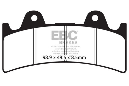 EBC FA Series Organic Brake Pads Street Front Rear Organic Base Pair