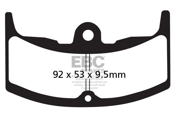 EBC FA Series Organic Brake Pads for 1982-1987 HONDA Street Front Rear Organic Base Pair