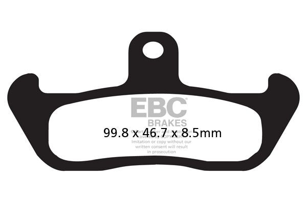 EBC FA Series Organic Brake Pads Street Front Organic Base Pair