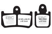 EBC FA Series Organic Brake Pads for 2007-2017 YAMAHA Street Front Organic Base Pair
