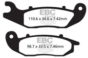 EBC TT Sport Carbon Fusion Brake Pads Off-Road Front Pair