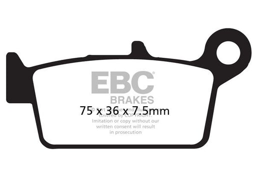 EBC SFA Series Organic Scooter Brake Pads for 1992-2000 HONDA NSR 75 Street Rear Organic Base Pair