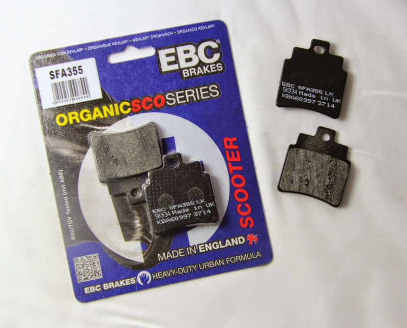 EBC SFA Series Organic Scooter Brake Pads for 1992-2000 HONDA NSR 75 Street Rear Organic Base Pair #SFA131/2