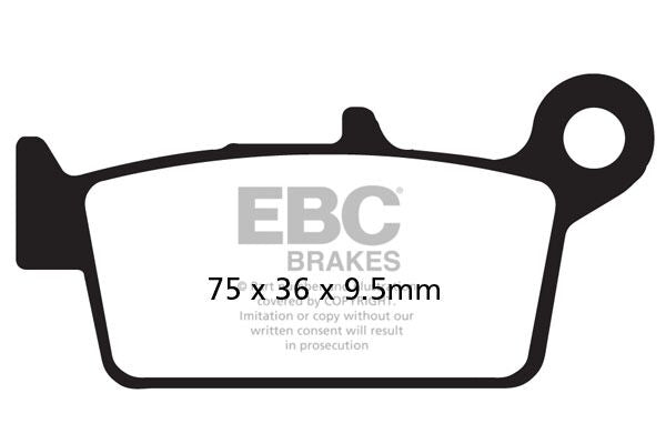 EBC SFA Series Organic Scooter Brake Pads Street Front Rear Organic Base Pair