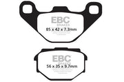 EBC SFA Series Organic Scooter Brake Pads for 1991-1993 MALAGUTI F10 50 Street Rear Organic Base Pair