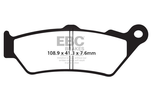 EBC SFA Series Organic Scooter Brake Pads for 2000-2003 BMW Street Front Organic Base Pair