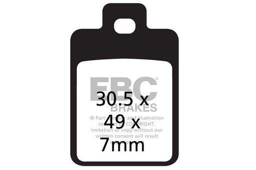 EBC SFA Series Organic Scooter Brake Pads for 1995-1997 PIAGGIO SFERA Street Front Organic Base Pair