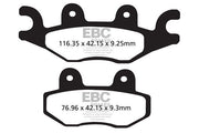 EBC SFA Series Organic Scooter Brake Pads for 2011-2013 TGB X-MOTION 125 EFI Street Front Organic Base Pair