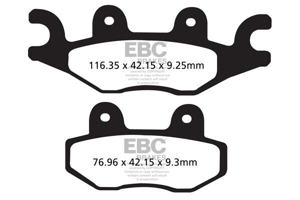 EBC SFA Series Organic Scooter Brake Pads for 2011-2013 TGB X-MOTION 125 EFI Street Front Organic Base Pair