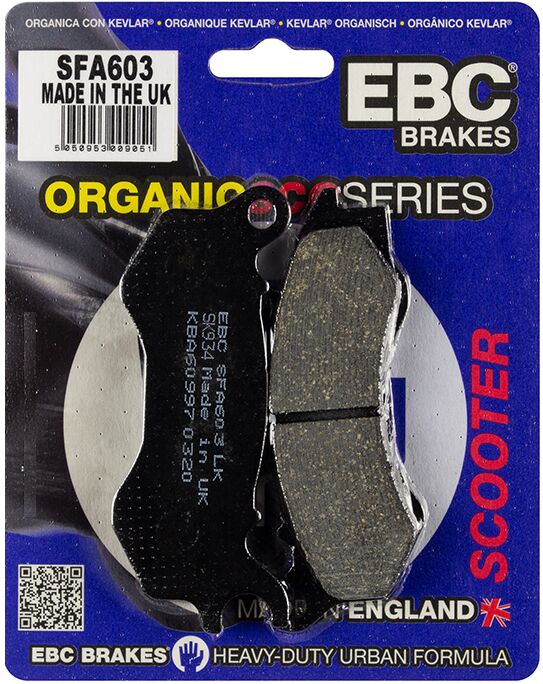 EBC Scooter "SFA" Brake Pads SFA Series Organic Base Set